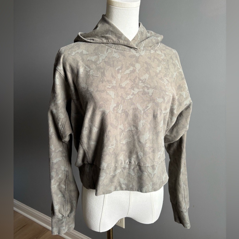 Athleta Farallon Camo Printed Hooded Sweatshirt